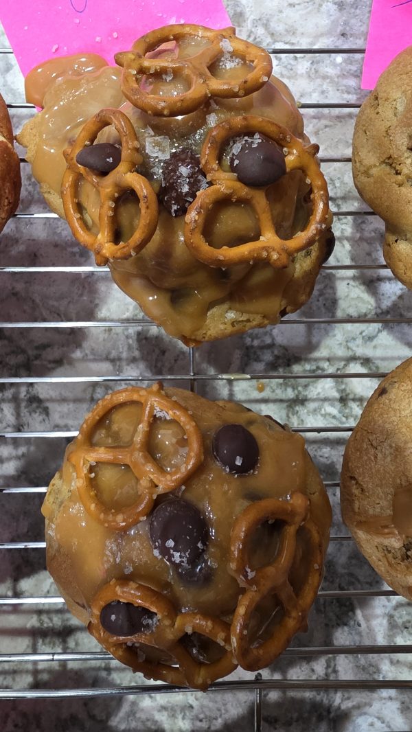 Giant Salted Caramel Pretzel Cookie - Image 4