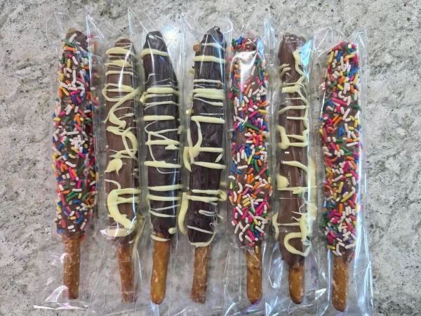 Chocolate Dipped Caramel Pretzels - Image 2