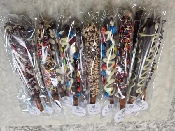 Chocolate Dipped Caramel Pretzels - Image 6