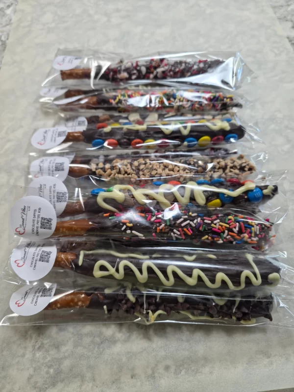 Chocolate Dipped Caramel Pretzels - Image 5